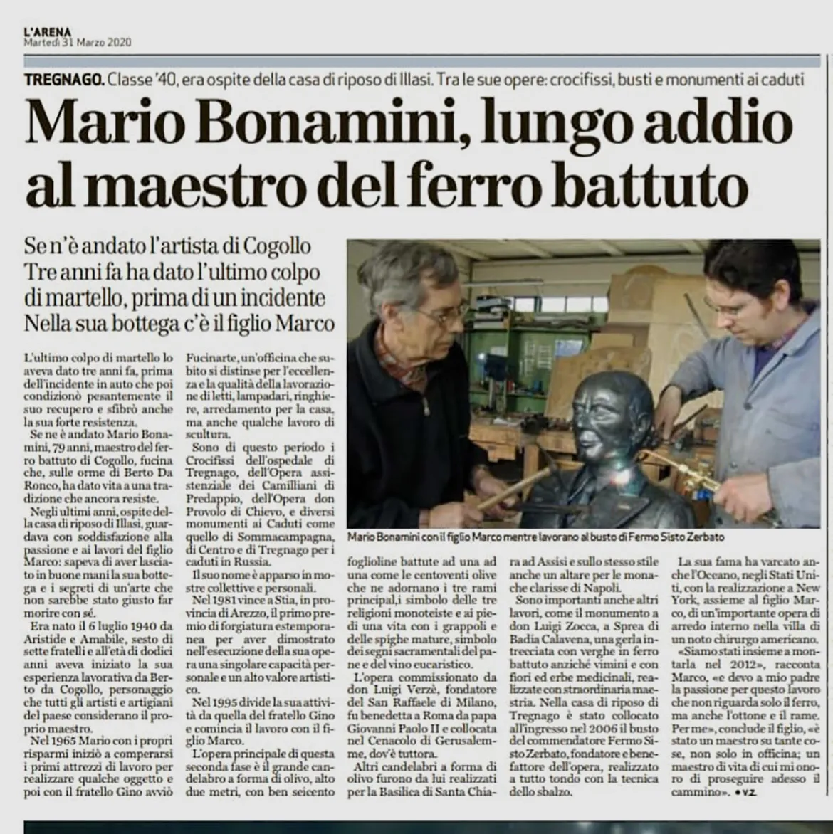 In Ricordo di Mario Bonamini