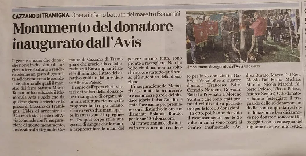Articolo Memorial AVIS